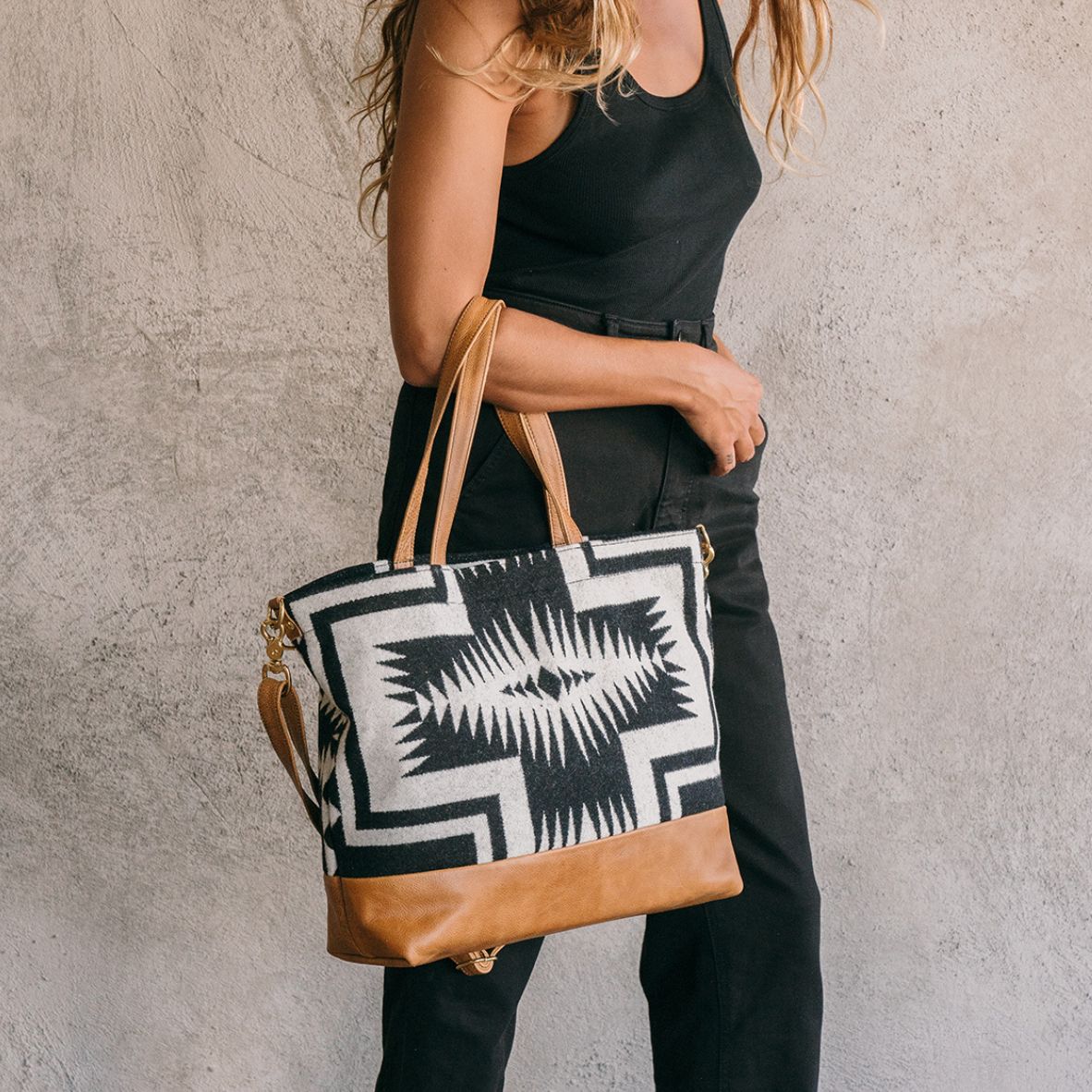 The Shia Tote - Pendleton® Luna Saddle - Rais Case - Image 1