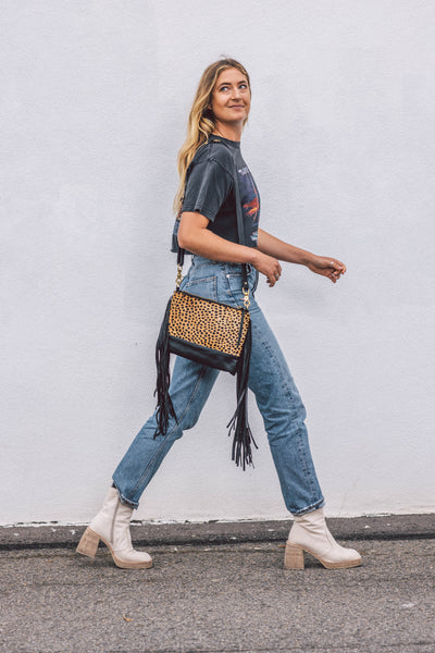 Cheetah Side Fringe Vida 