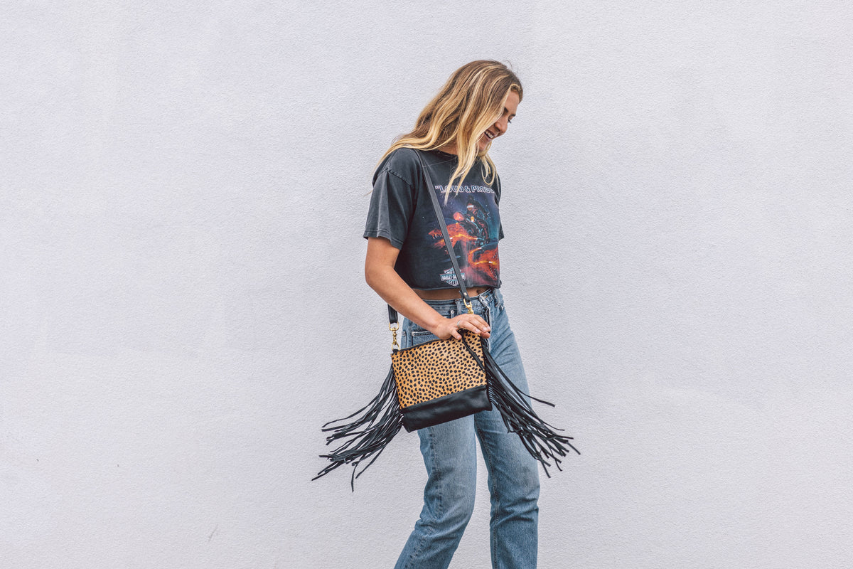 Cheetah Side Fringe Vida 