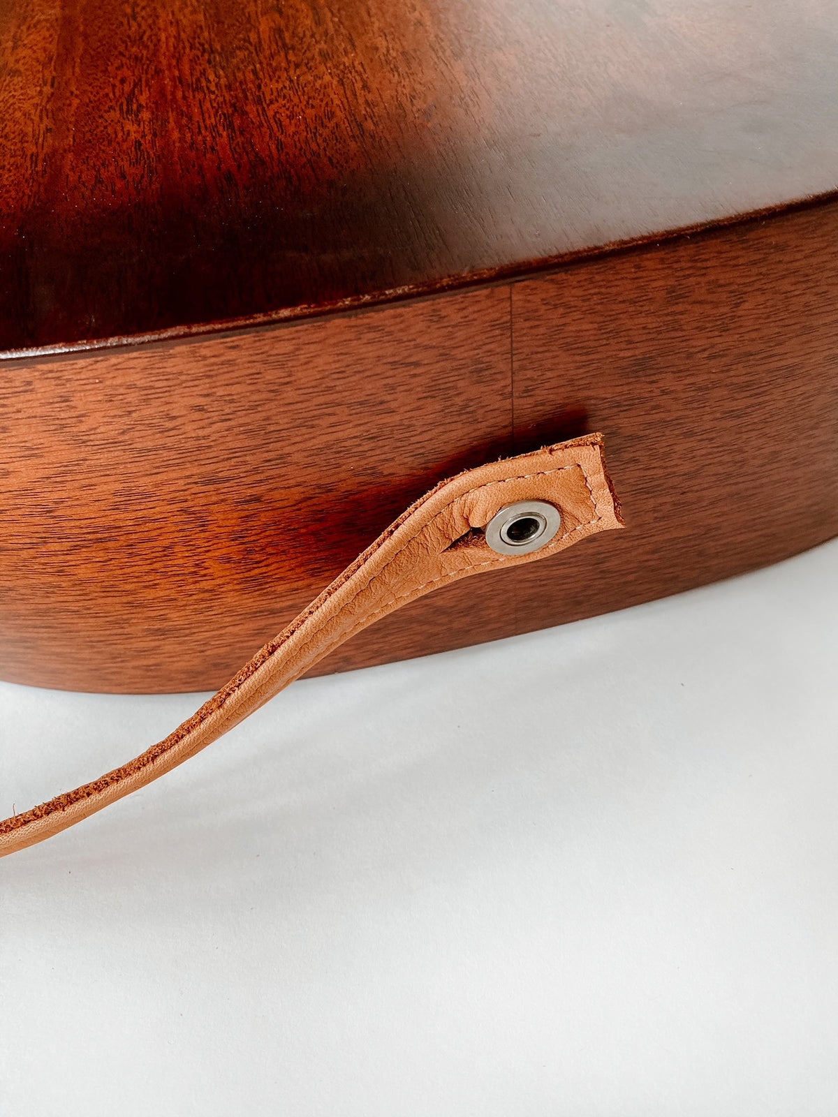 Natural Veg Tan Leather Guitar Strap