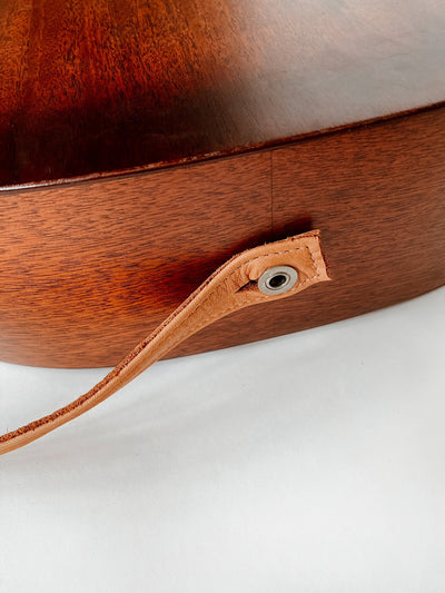 Natural Veg Tan Leather Guitar Strap