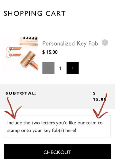 Personalized Key Fob