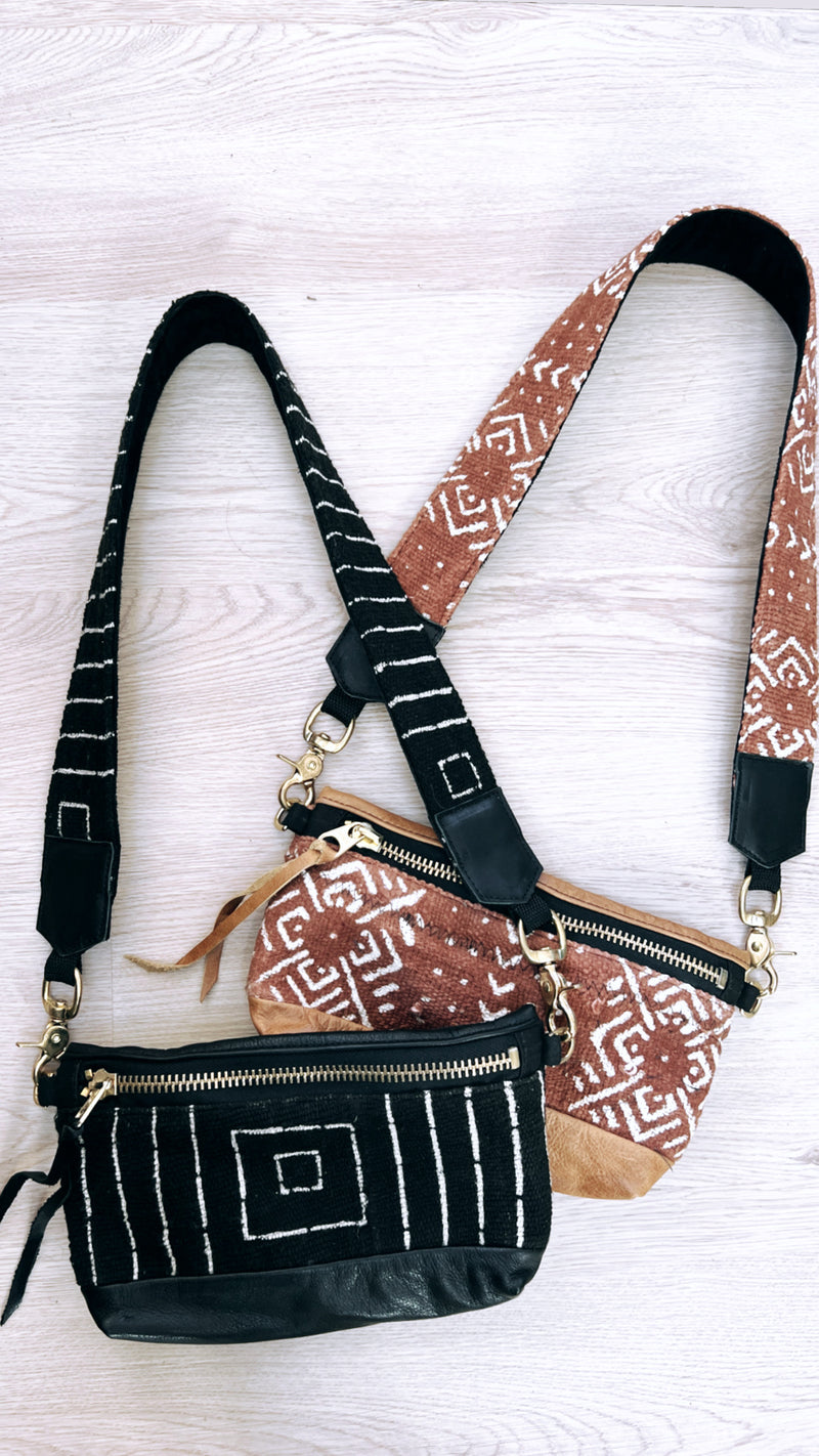 Koko Mud Cloth Rais Case Strap